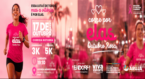 Corrida e Caminhada Corre por Elas Outubro Rosa