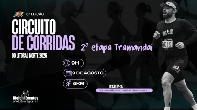 Circuito de Corridas do Litoral Norte 2026 – 2ª Etapa Tramandaí