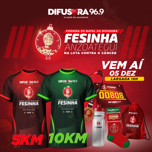 Corrida de Natal da Difusora – Fesinha Anzoategui, na Luta contra o Câncer