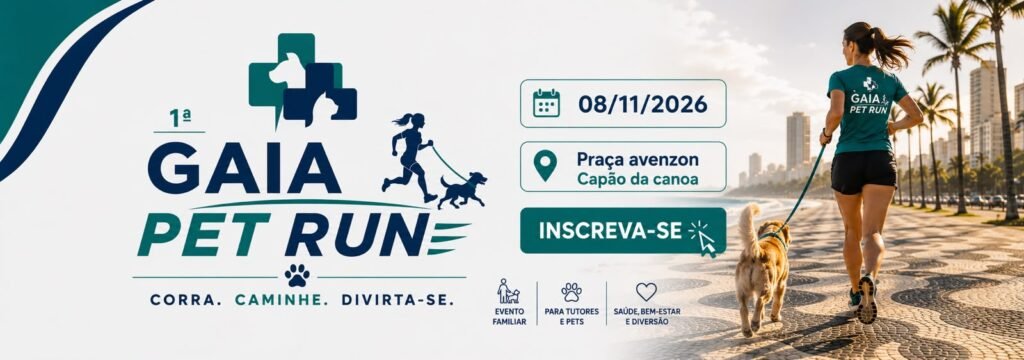 1ª Gaia Pet Run 2026: Inscrições e Percurso em Capão da Canoa