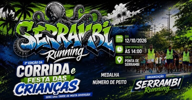 2ª Edição da Corrida e Festa das Crianças Serrambi Running 2026: Inscrições em Ipojuca