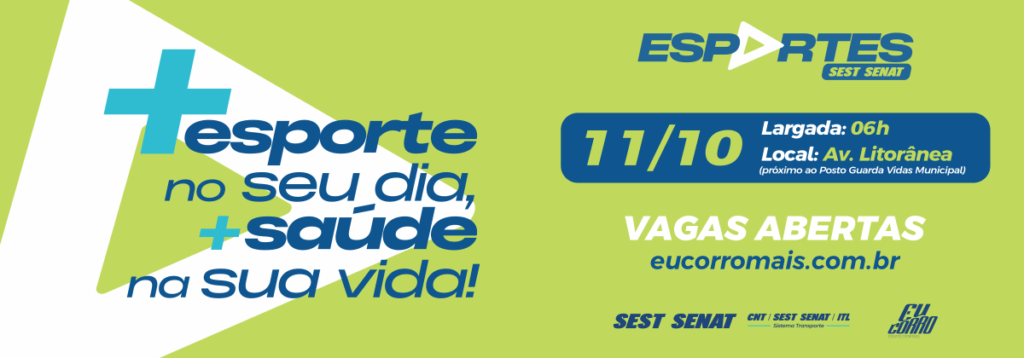 3ª Corrida e Caminhada SEST SENAT 2026: Inscrições e Percurso em São Luís