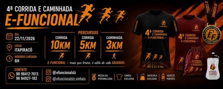 4ª Corrida e Caminhada E-Funcional 2026: Inscrições e Percurso em São Luís