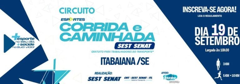 Corrida e Caminhada SEST SENAT – Etapa Itabaiana 2026