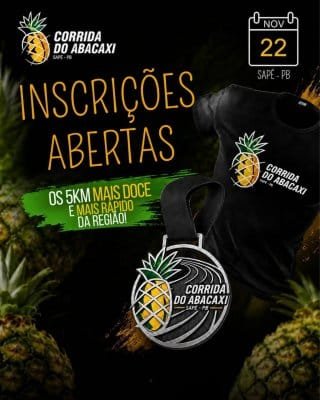 6° Corrida do Abacaxi 2026: Inscrições e Percurso em Sapé