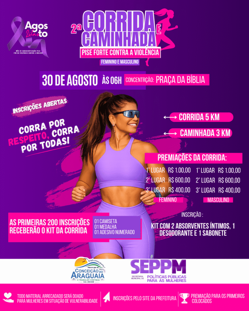 2ª Corrida e Caminhada Pise Forte contra a Violência