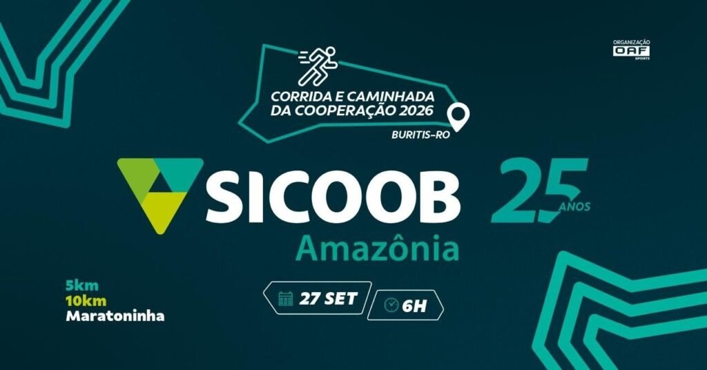 3ª Corrida e Caminhada da Cooperação 2026 Sicoob Amazônia 25 Anos