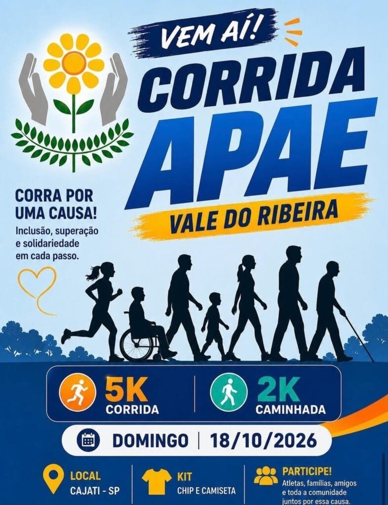 Corrida APAE Vale do Ribeira, Cajati Sp