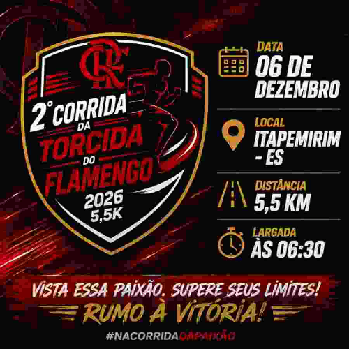 2ª Edição Corrida da Torcida do Flamengo Itapemirim Es