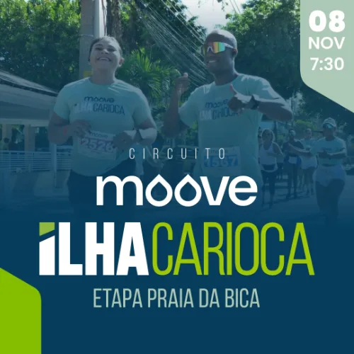 Circuito Moove Ilha Carioca – Etapa Praia da Bica 2026: Inscrições e Percurso no Rio de Janeiro