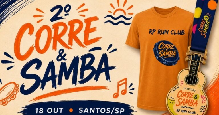 Corre e Samba 14ª Corrida Solidária Rp RUN CLUB: Inscrições e Percurso em Santos