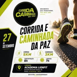 Corrida e Caminhada da Paz 2026: Inscrições e Percurso em Ibirapitanga