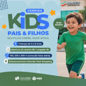 Corrida Kids Pais e Filhos 2026: Inscrições e Percurso em Colombo