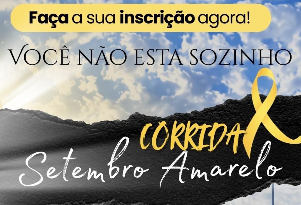 Corrida Setembro Amarelo 2026: Inscrições em Aparecida de Goiânia