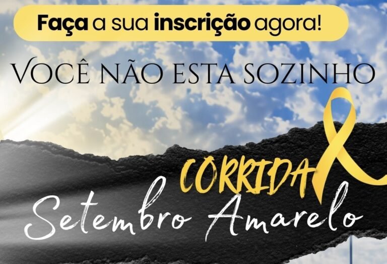 Corrida Setembro Amarelo 2026: Inscrições em Aparecida de Goiânia