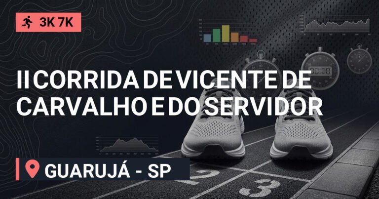 Ii Corrida de Vicente de Carvalho e do Servidor Público: Inscrições e Percurso em Guarujá