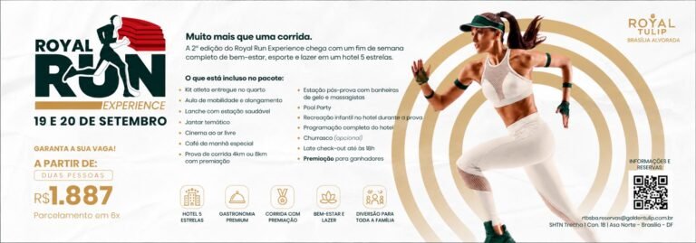 Royal Run Experience 2026: Inscrições e Percurso em Brasília
