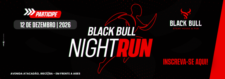 1ª Black Bull Night Run 2026: Inscrições e Percurso em Irecê