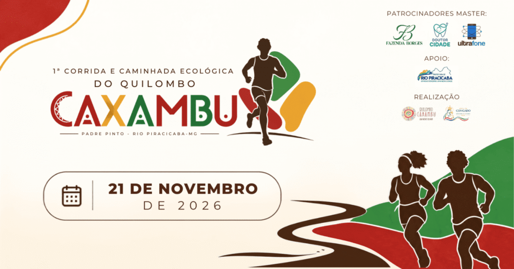 1ª Corrida e Caminhada Ecológica do Quilombo Caxambu: Inscrições e Percurso em Rio Piracicaba