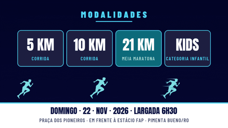 2ª Corrida de Aniversário da Cidade de Pimenta Bueno 2026: Inscrições e Percurso em Pimenta Bueno