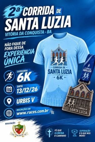 2ª Corrida de Santa Luzia: Inscrições e Percurso em Vitória da Conquista