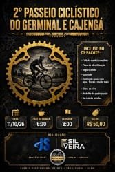 2º Passeio Ciclístico Germinal 2026: Inscrições e Percurso em São Tiago