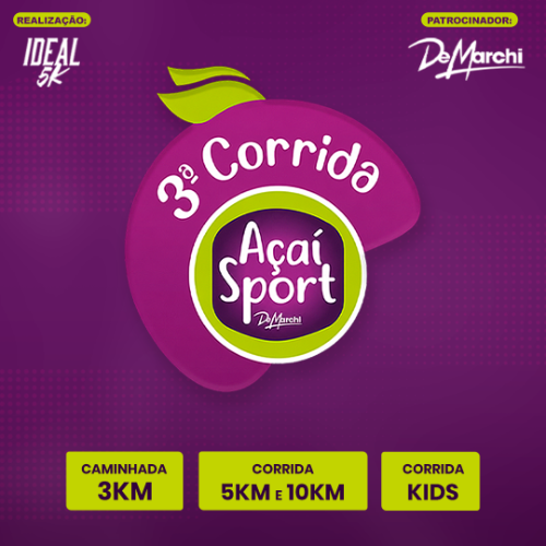 3ª Corrida de Marchi Açaí Sport 2026: Inscrições e Percurso em Jundiaí