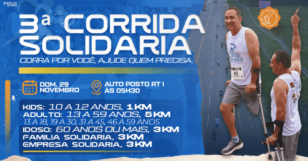 3ª Corrida Solidária de São Miguel do Guaporé 2026: Inscrições e Percurso em São Miguel do Guaporé