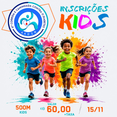 6ª Corrida e Caminhada Kids contra o Diabetes: Inscrições em Sinop