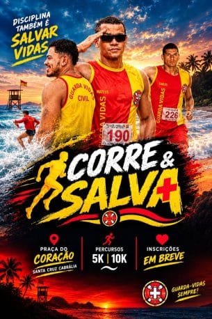 Corre e Salva – Corrida dos Guarda-Vidas: Inscrições e Percurso em Santa Cruz Cabrália
