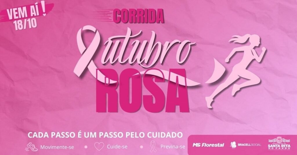 Corrida de Rua Outubro Rosa 2026: Inscrições e Percurso em Santa Rita do Pardo