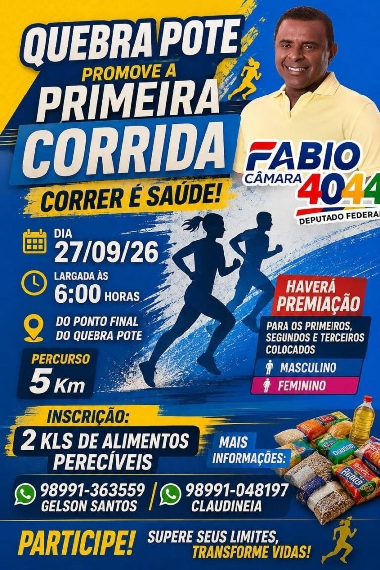 Corrida Fabio Câmara 2026: Inscrições e Percurso em São Luís