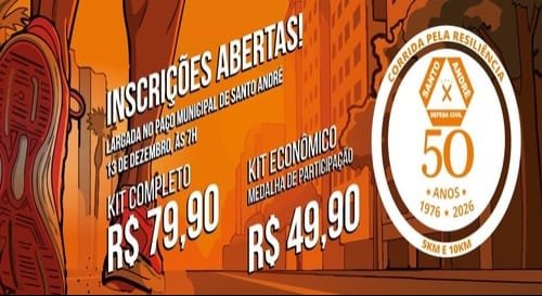Corrida pela Resiliência 2026: Inscrições e Percurso em Santo André