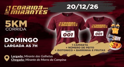 Iv Corrida dos Mirantes 5K 2026: Inscrições e Percurso em Guarujá