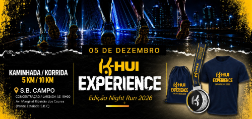 Khui Experience Edição Night Run 2026: Inscrições e Percurso em São Bernardo do Campo