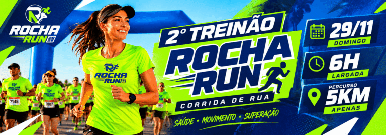 Rocha Run 2ª Edição: Inscrições em Nossa Senhora do Socorro