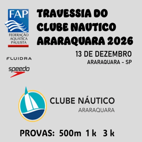 Travessia do Clube Náutico Araraquara 2026: Inscrições e Percurso em Américo Brasiliense