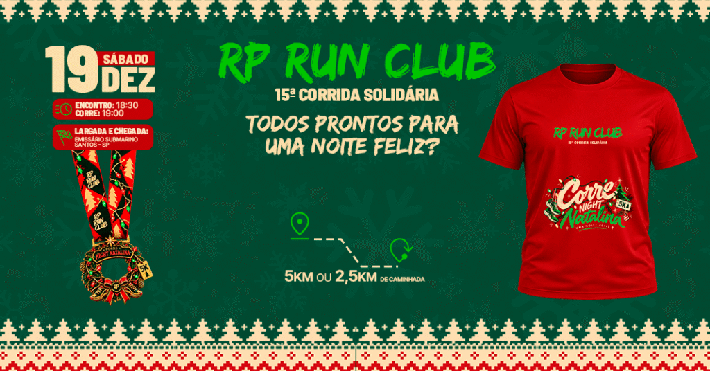 15ª Corrida Solidária Rp Run Club 2026: Inscrições e Percurso em Santos
