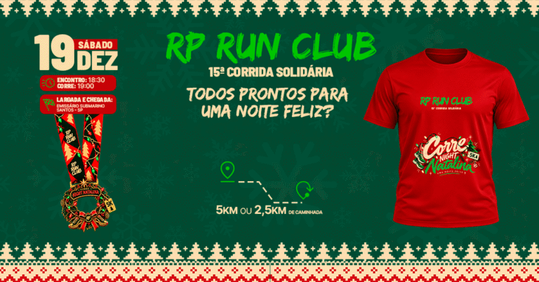 15ª Corrida Solidária Rp Run Club 2026: Inscrições e Percurso em Santos