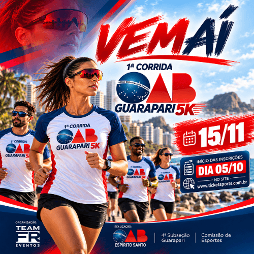 1ª Corrida OAB Guarapari 3K e 5K 2026: Inscrições e Percurso em Guarapari