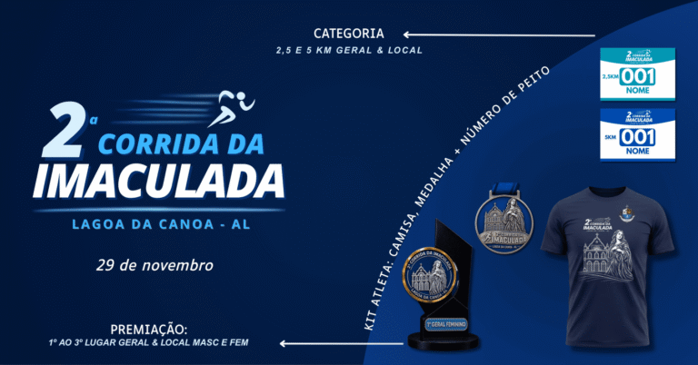 2ª Corrida da Imaculada 2026: Inscrições e Percurso em Lagoa da Canoa
