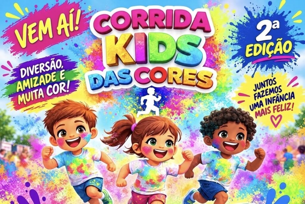 2ª Edição da Corrida Kids das Cores 2026: Inscrições em Crato