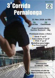 3ª Corrida Pernalonga 2026: Inscrições e Percurso em Santos Dumont