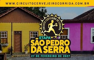 Circuito Cervejeiro de Corrida Etapa São Pedro da Serra 2027: Inscrições e Percurso em Nova Friburgo