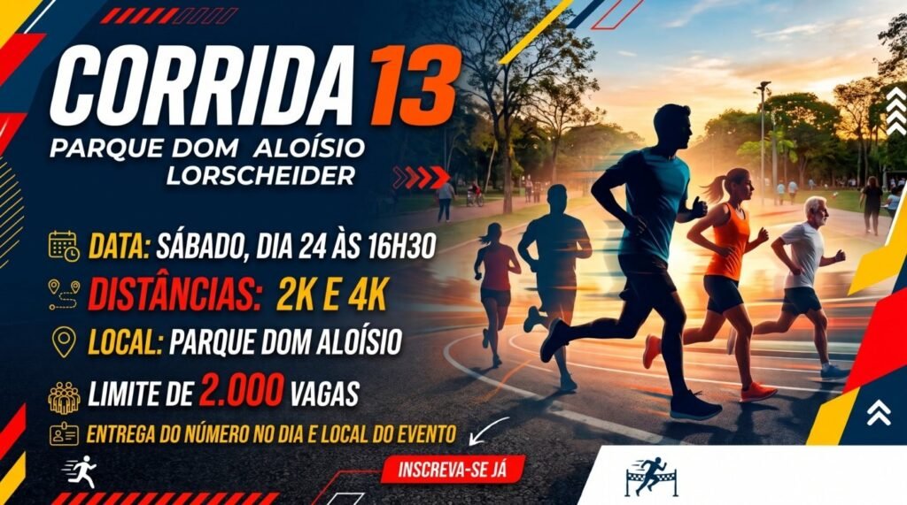 Corrida 13 – Parque Dom Aloísio Lorscheider 2026: Inscrições e Percurso em Fortaleza