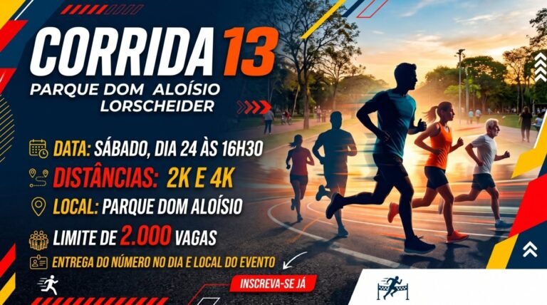 Corrida 13 – Parque Dom Aloísio Lorscheider 2026: Inscrições e Percurso em Fortaleza