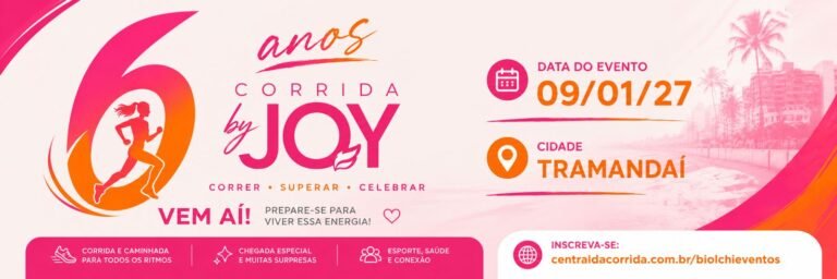 Corrida 6 Anos By JOY: Inscrições e Percurso em Tramandaí