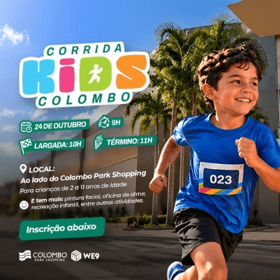 Corrida Kids Colombo 2026: Inscrições e Percurso em Colombo