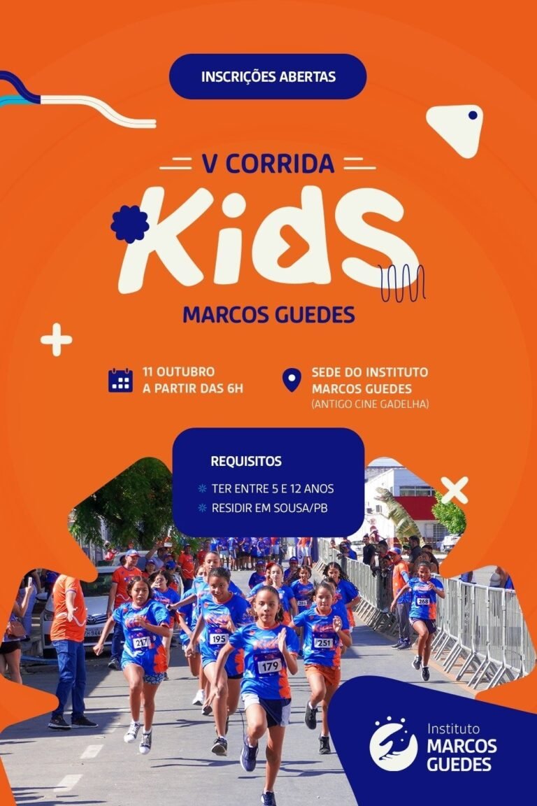 Corrida Kids Marcos Guedes: Inscrições em Sousa