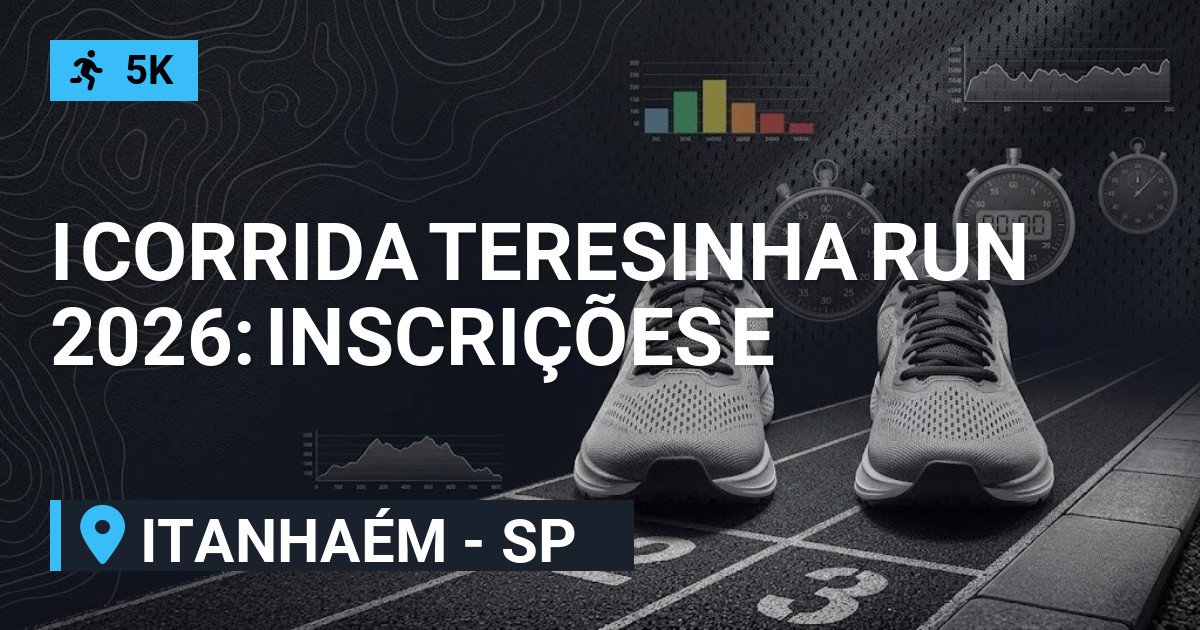 I Corrida Teresinha Run 2026: Inscrições e Percurso em Itanhaém